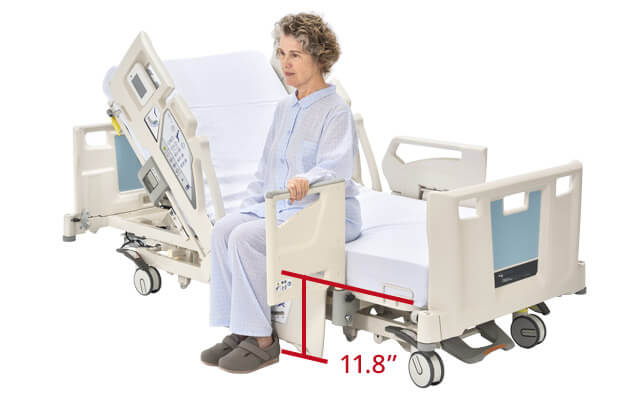 PARAMOUNT BED beds have key features that can help reduce fall risk especially for patients of petite stature and patients with underlying weakness and unsteadiness.